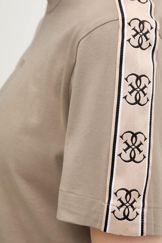 Guess tricou din bumbac BRITNEY V3RI08.I3Z14 bej