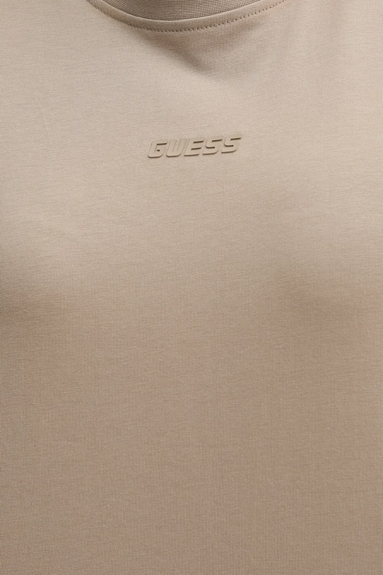 Бавовняна футболка Guess BRITNEY V3RI08.I3Z14 бежевий