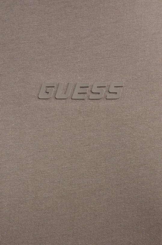 Guess t-shirt bawełniany BRITNEY V3RI08.I3Z14 brązowy