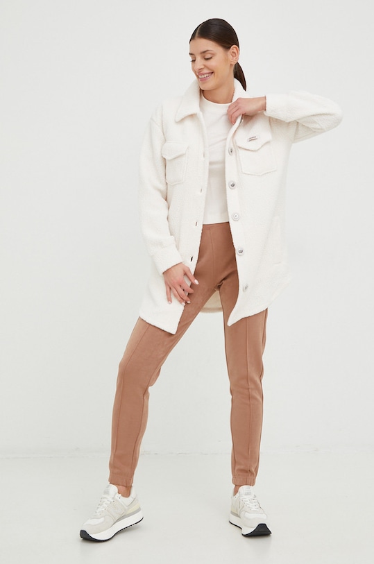 Oblečenie Bavlnené tričko Guess BRITNEY V3RI08.I3Z14 béžová