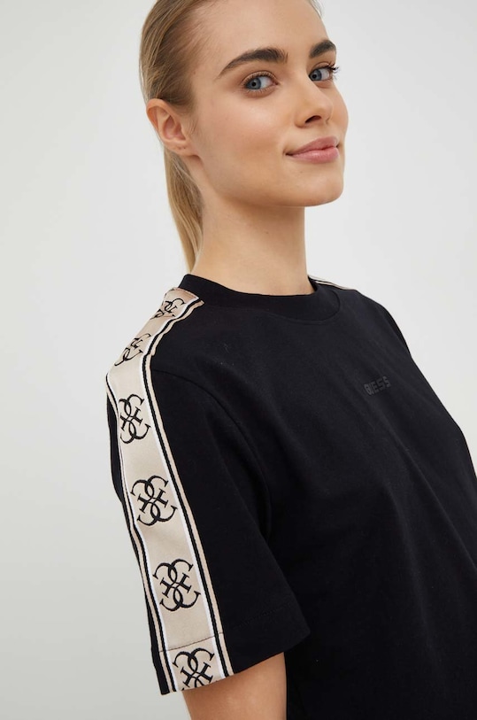 Bavlněné tričko Guess BRITNEY černá V3RI08.I3Z14