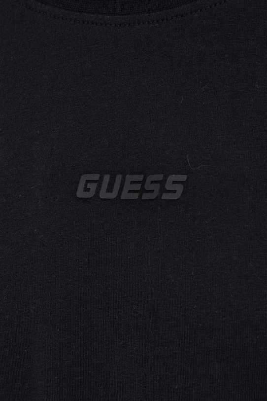 Хлопковая футболка Guess V3RI08.I3Z14 чёрный