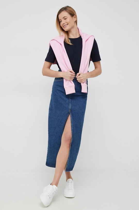 Tommy Hilfiger t-shirt WW0WW37556.PPYX granatowy SS23