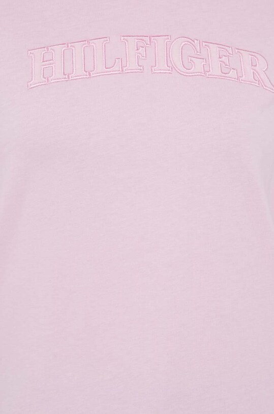 Tommy Hilfiger t-shirt bawełniany różowy WW0WW37562.PPYX