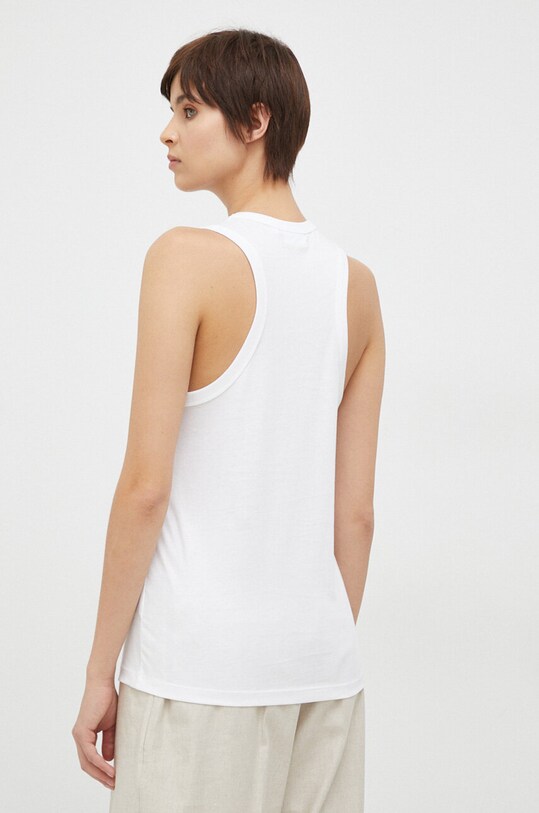 Oblečení Bavlněný top Calvin Klein K20K205544.PPYX bílá