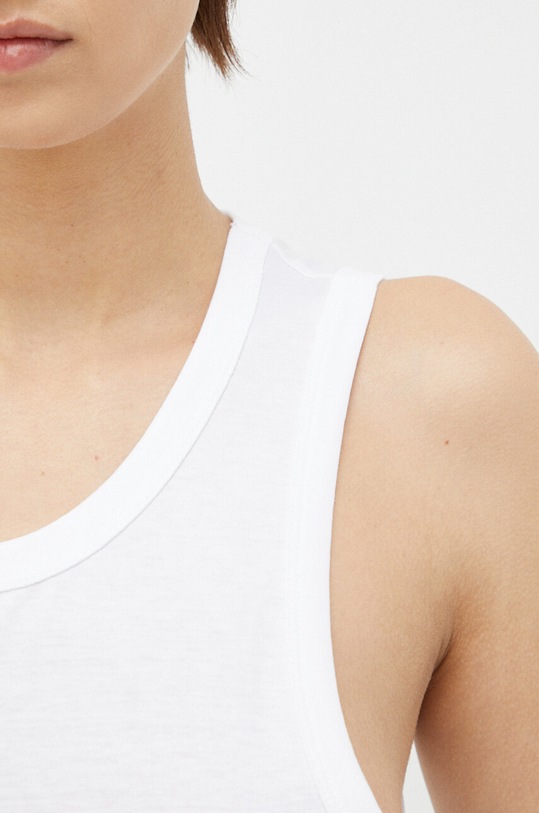 Bavlněný top Calvin Klein K20K205544.PPYX bílá