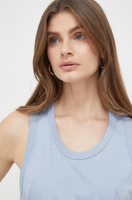 Bavlněný top Calvin Klein modrá K20K205544.PPYX