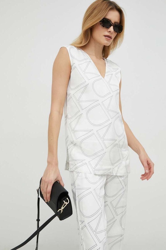 Calvin Klein bluzka biały K20K205507.PPYX