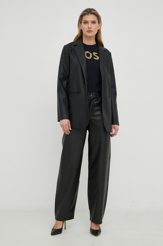 Bavlněné tričko BOSS 50484646 černá SS23