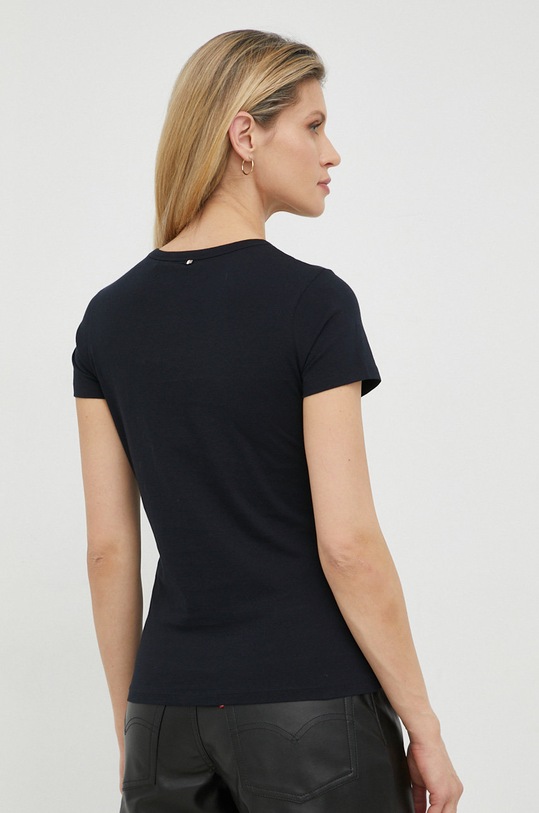 Oblečení Bavlněné tričko BOSS 50484646 černá