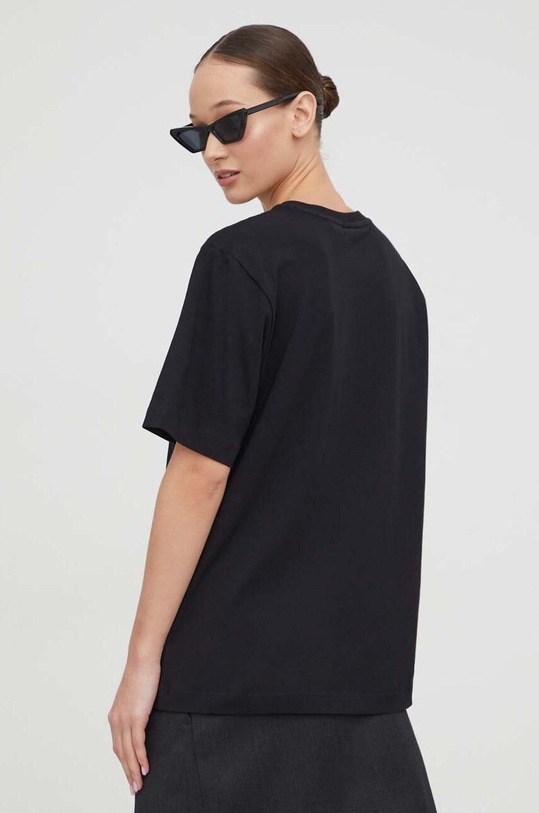 Дрехи Памучна тениска HUGO 50485373 черен