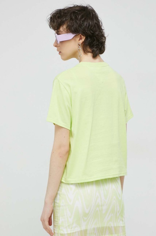 Oblečenie Bavlnené tričko Tommy Jeans DW0DW15049.PPYX zelená