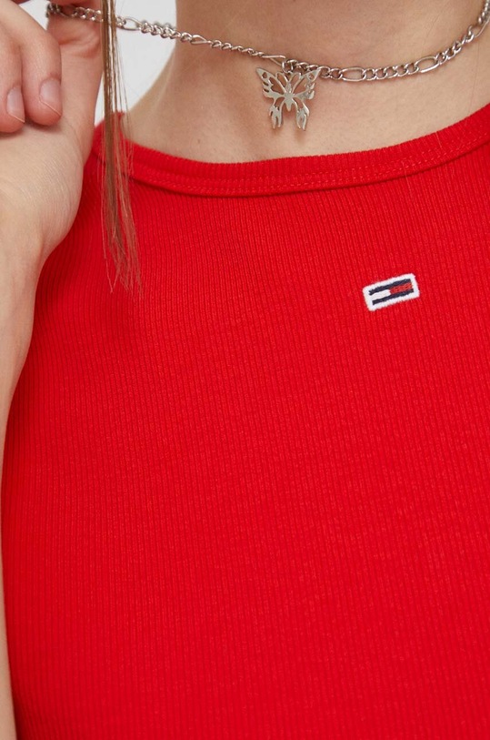 Tričko Tommy Jeans DW0DW14876.PPYX červená