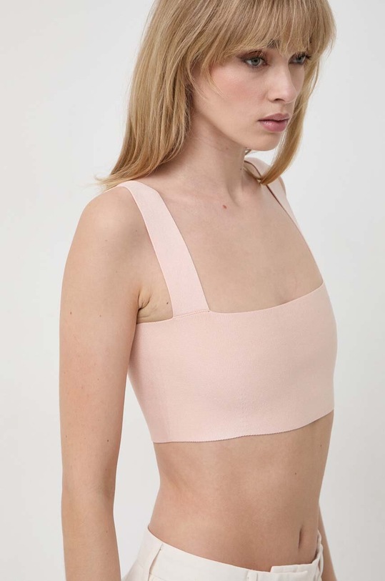 Victoria Beckham top z elastanem pomarańczowy 1222KAC003635A