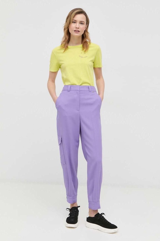 Bavlnené tričko PS Paul Smith W2R.G799E.K21154 zelená SS23