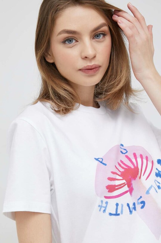 PS Paul Smith t-shirt bawełniany biały W2R.232V.KP3626