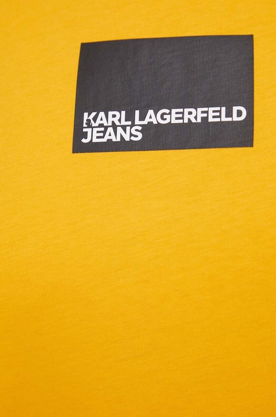 Karl Lagerfeld Jeans tricou din bumbac galben 231J1706