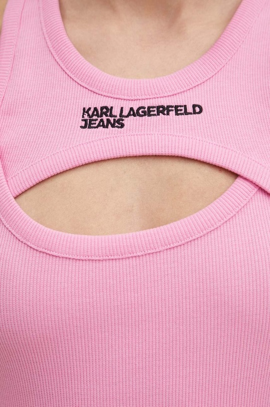 Top Karl Lagerfeld Jeans 231J1701 ružová