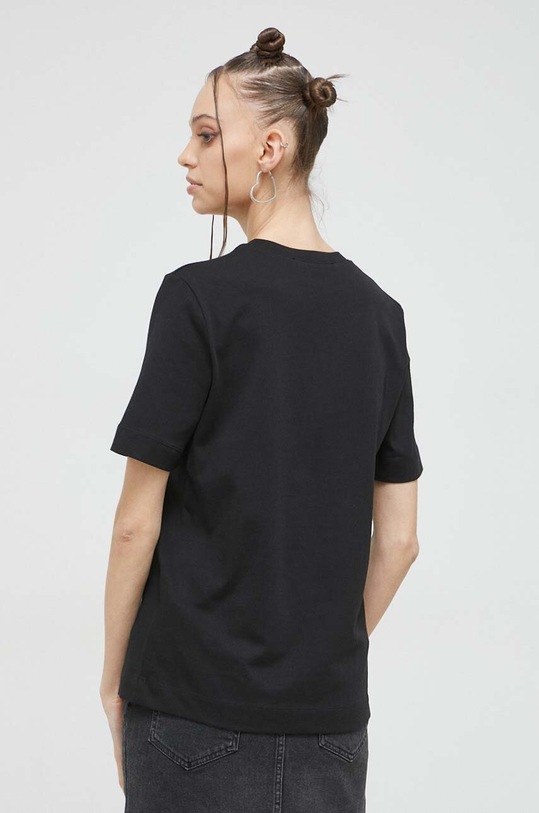 Odzież Love Moschino t-shirt bawełniany W.4.F15.4A.M.4405 czarny