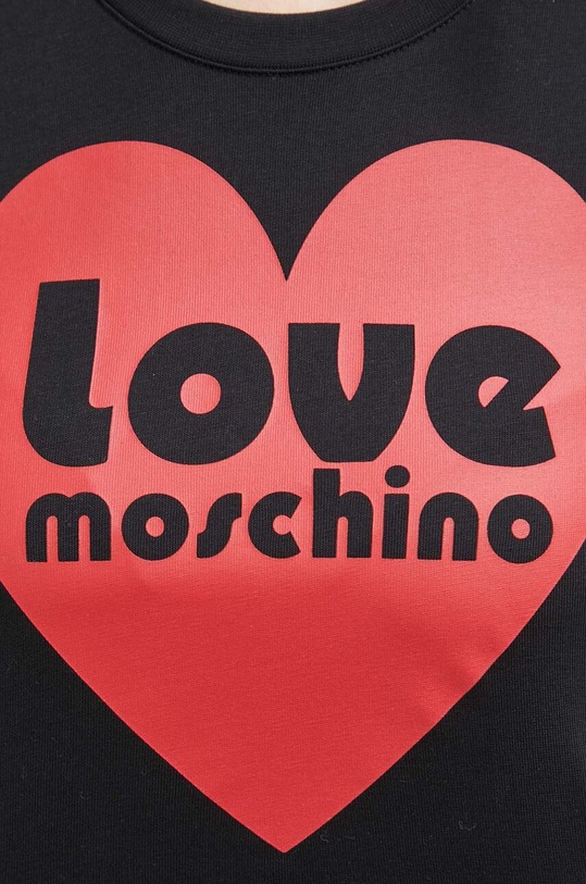 Love Moschino t-shirt bawełniany W.4.F15.4A.M.4405 czarny