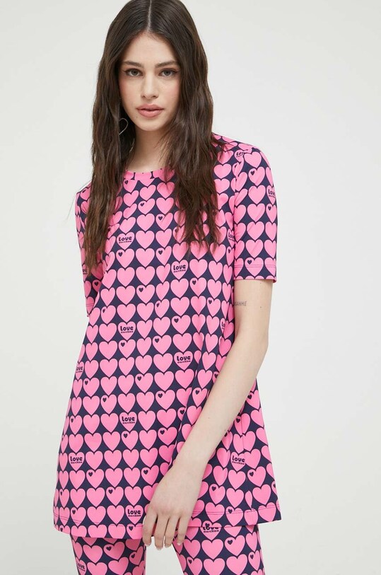 Tričko Love Moschino W.4.H79.00.E.2410 ružová SS23