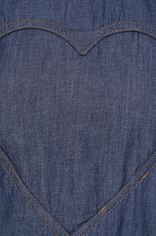 Love Moschino bluzka bawełniana W.C.E69.00.T.174A granatowy