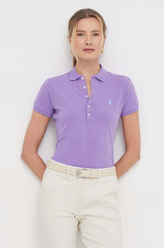 Polo tričko Ralph Lauren fialová 211870245