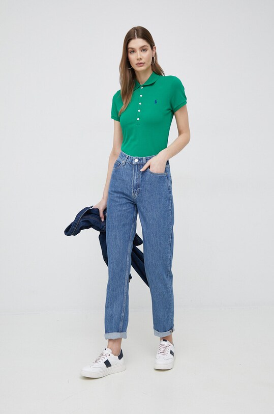 Polo majica Polo Ralph Lauren 211870245 zelena AA00