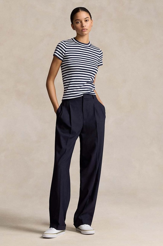 Odzież Polo Ralph Lauren t-shirt bawełniany 211891520 granatowy