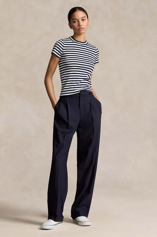 Odzież Polo Ralph Lauren t-shirt bawełniany 211891520 granatowy