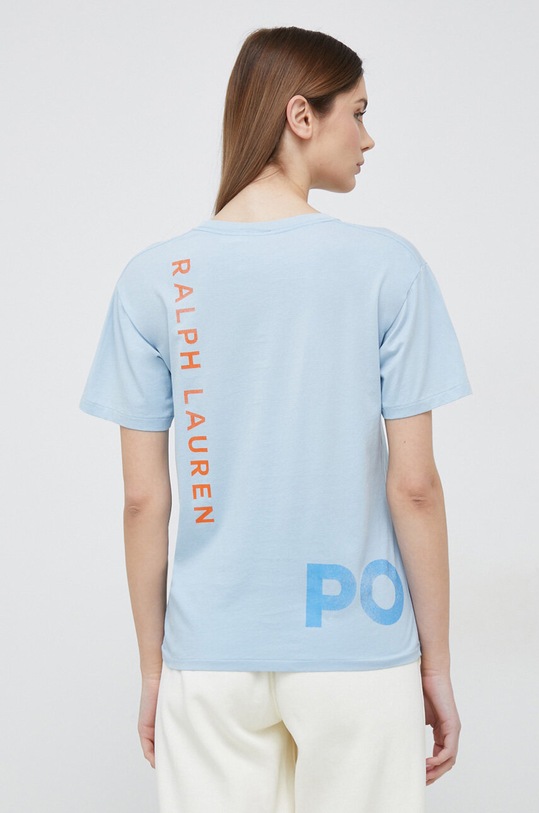 Ρούχα Βαμβακερό μπλουζάκι Polo Ralph Lauren 211892648 μπλε