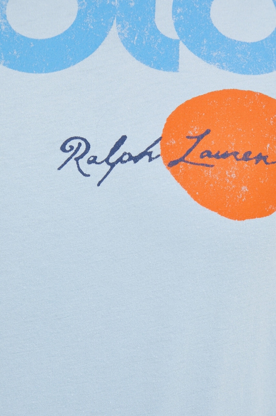Βαμβακερό μπλουζάκι Polo Ralph Lauren μπλε 211892648