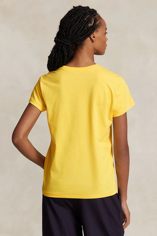 Βαμβακερό μπλουζάκι Polo Ralph Lauren 211898698 κίτρινο AA00
