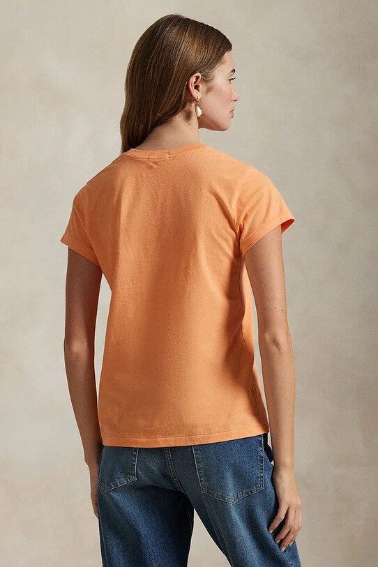 Хлопковая футболка Polo Ralph Lauren 211898698 оранжевый AA00