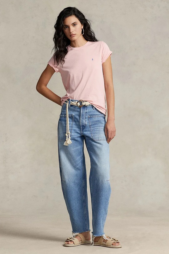 Odzież Polo Ralph Lauren t-shirt bawełniany 211898698 różowy