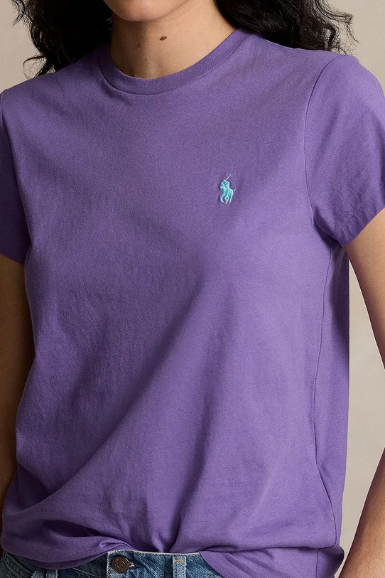 Oblečení Bavlněné tričko Polo Ralph Lauren 211898698 fialová