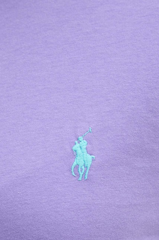 Бавовняна футболка Polo Ralph Lauren 211898698 фіолетовий