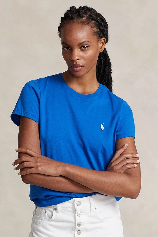 Polo Ralph Lauren t-shirt bawełniany bawełna niebieski 211898698