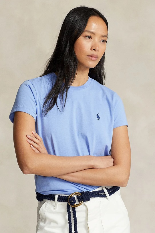 Polo Ralph Lauren t-shirt bawełniany bawełna niebieski 211898698