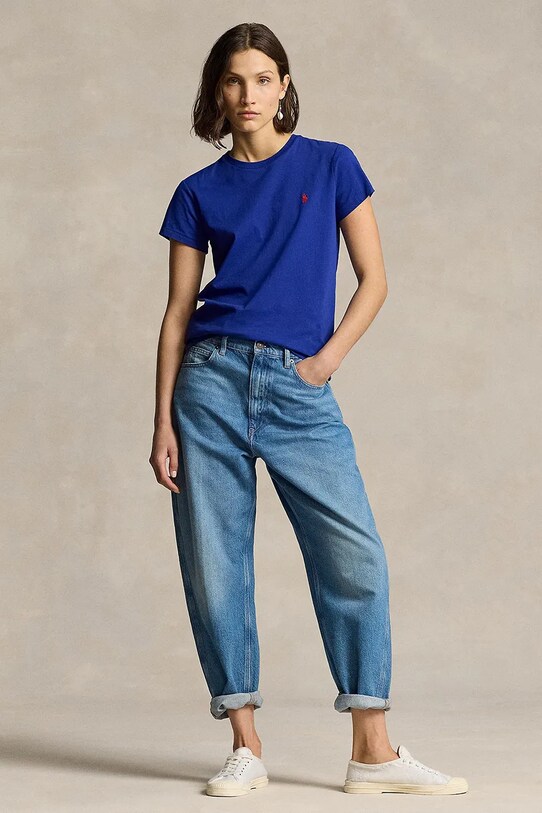 Îmbrăcăminte Polo Ralph Lauren tricou din bumbac 211898698 turcoaz