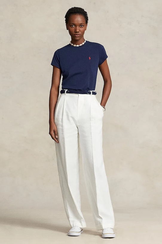 Одяг Бавовняна футболка Polo Ralph Lauren 211898698 темно-синій