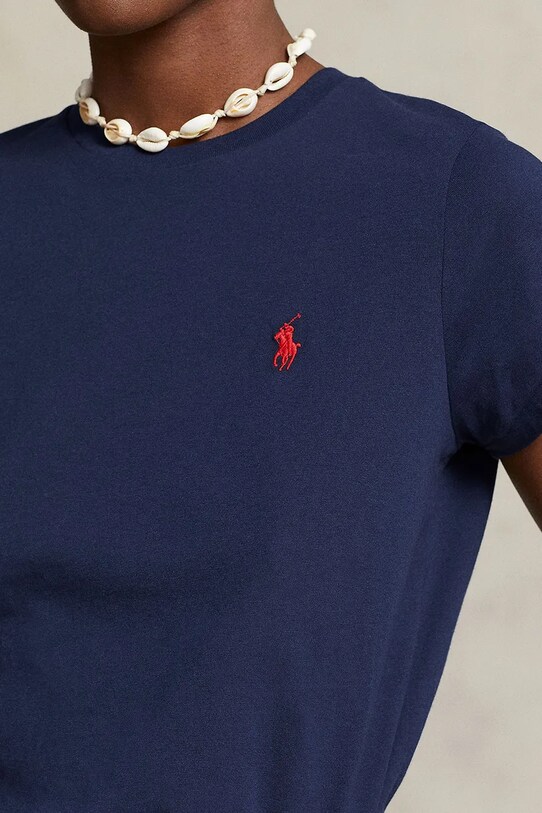 Bavlnené tričko Polo Ralph Lauren tmavomodrá 211898698
