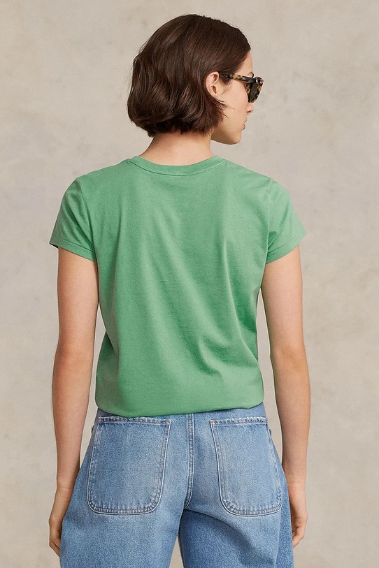 Polo Ralph Lauren t-shirt bawełniany 211898698 turkusowy AA00