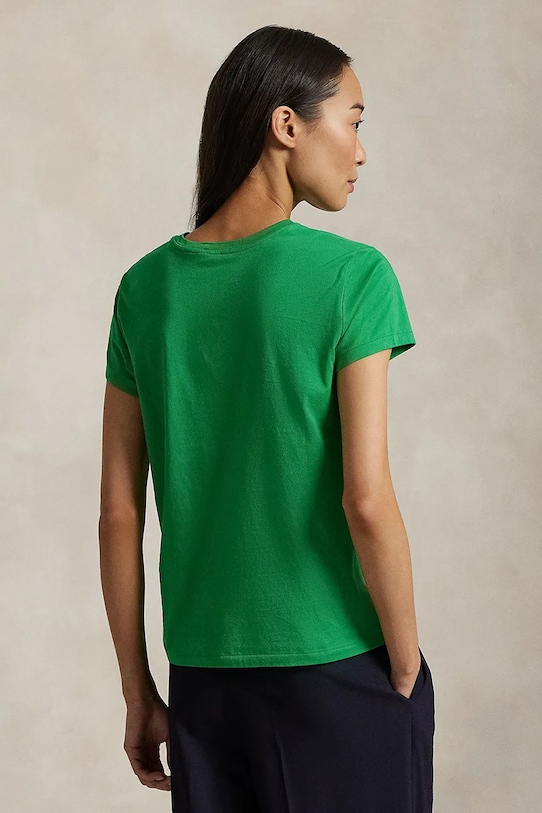 Polo Ralph Lauren tricou din bumbac 211898698 verde AA00