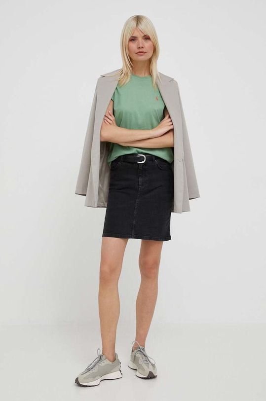 Polo Ralph Lauren t-shirt bawełniany 211898698 zielony AA00