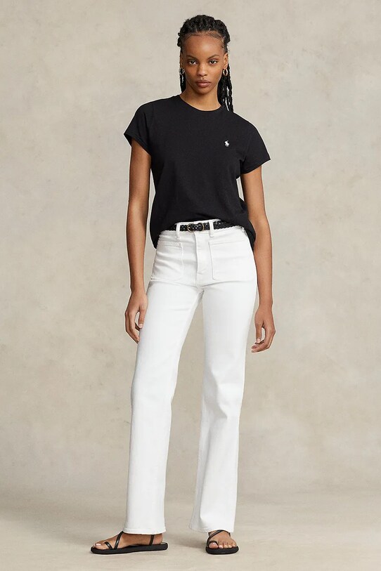 Oblečení Bavlněné tričko Polo Ralph Lauren 211898698 černá