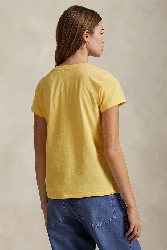 Бавовняна футболка Polo Ralph Lauren 211902403 жовтий AA00