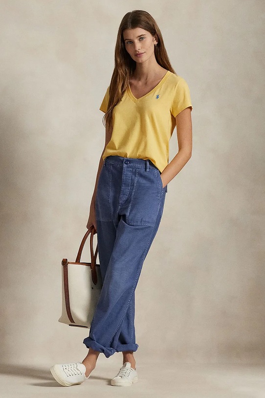 Одяг Бавовняна футболка Polo Ralph Lauren 211902403 жовтий