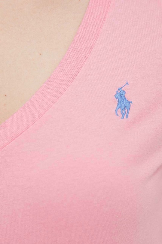 Бавовняна футболка Polo Ralph Lauren 211902403 рожевий