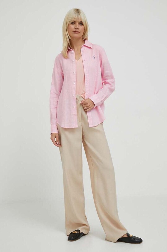 Polo Ralph Lauren tricou din bumbac 211902403 roz AA00